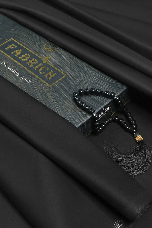 Fabrich - Men's Unstitch Soft Cotton Kameez Shalwar - Black