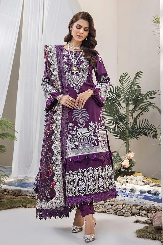 Picture of Tessa - Festive Lawn - Violet Persona - Available at Raja Sahib