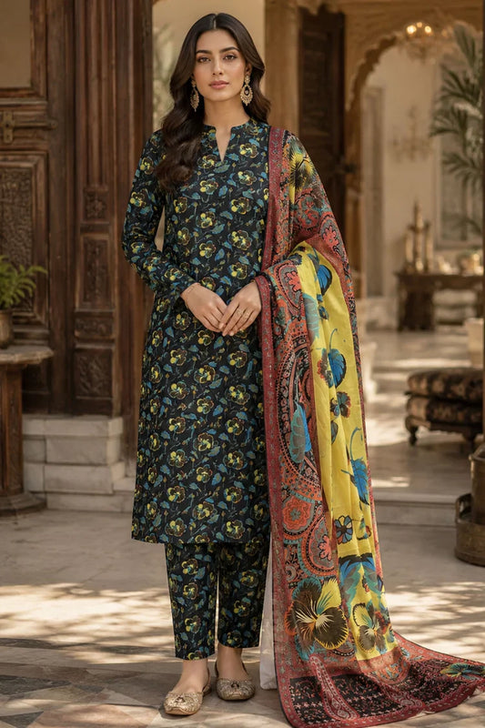 Kleren - Digital Printed Doria Lawn - F-23 - Unstitched