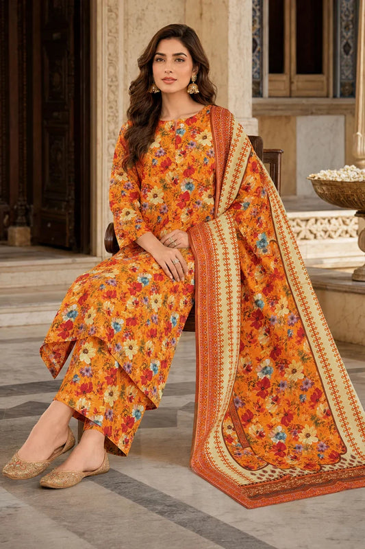 Kleren - Digital Printed Doria Lawn - F-31 - Unstitched