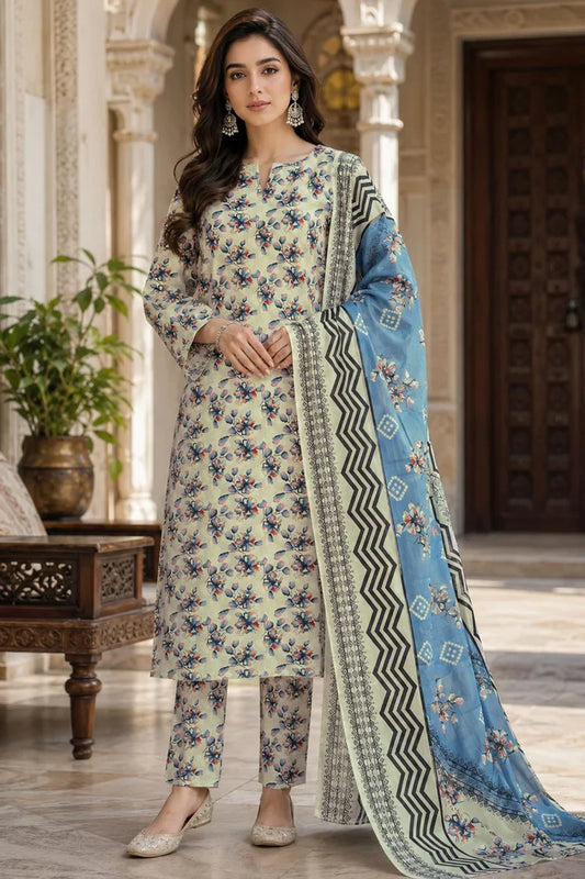 Kleren - Digital Printed Doria Lawn - F-32 - Unstitched