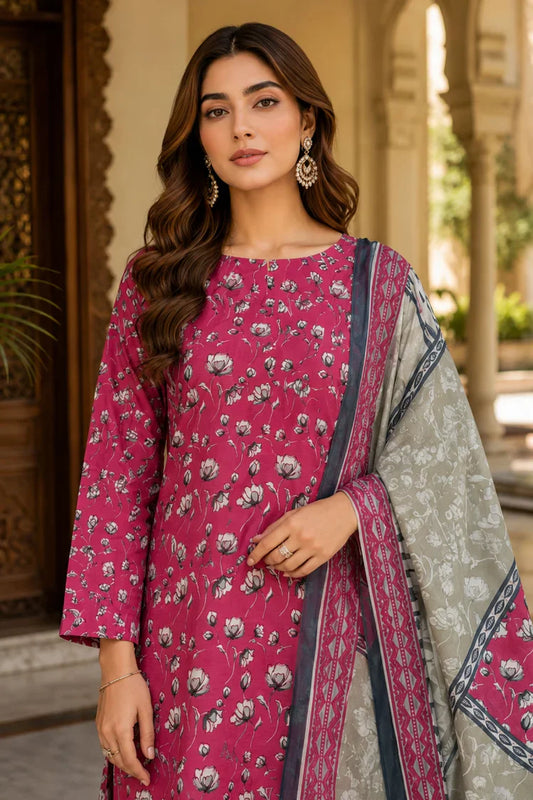 Kleren - Digital Printed Doria Lawn - F-34 - Unstitched
