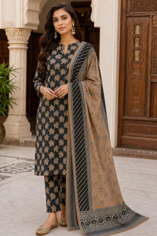 Kleren - Digital Printed Doria Lawn - F-35 - Unstitched