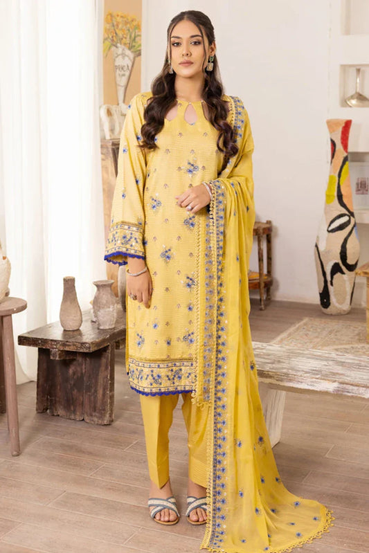 Picture of <!--bsw-->Kleren - Flora Embroidered Viscose Collection - F-24 - Available at Raja Sahib