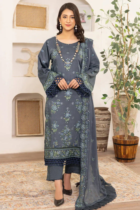 Kleren - Flora Embroidered Viscose Collection - F-28