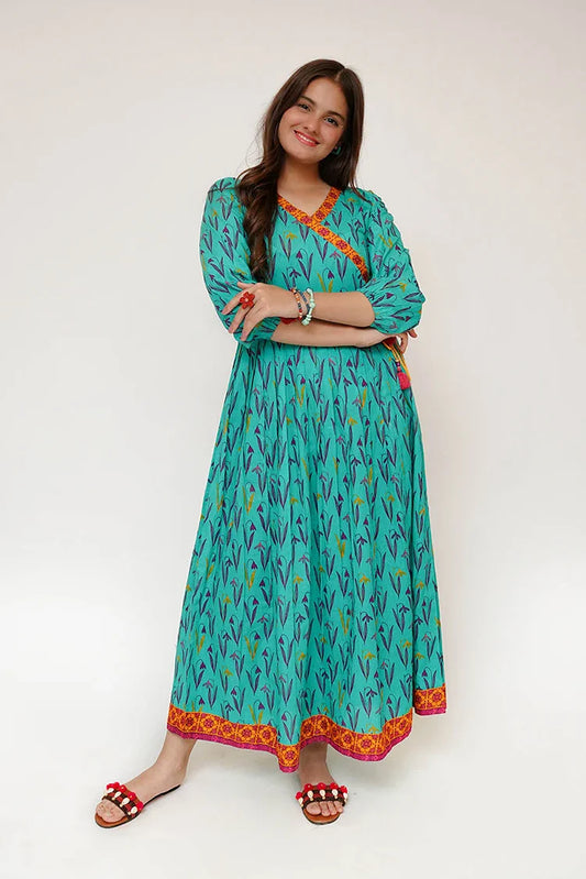 Senorita - Girls Eid Dress - Casual Maxi - Cotton Lawn Printed - GAA-03476