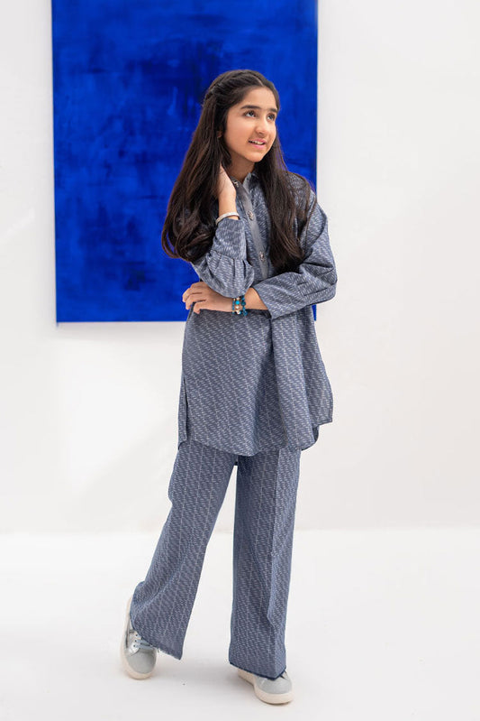 Senorita - GAC-02395 | Blue | Casual 2 Piece Suit | Denim Fabric