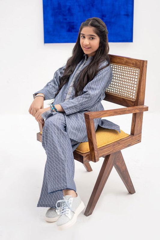 Senorita - GAC-02395 | Blue | Casual 2 Piece Suit | Denim Fabric