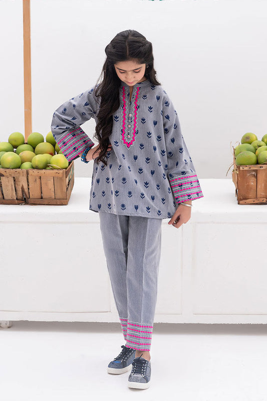 Senorita - GAC-02396 | Blue | Casual 2 Piece Suit | Denim Fabric