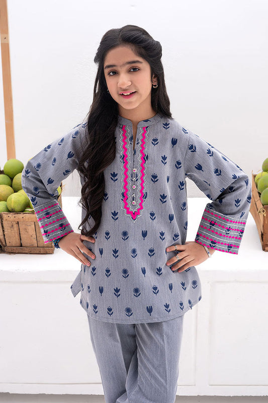 Senorita - GAC-02396 | Blue | Casual 2 Piece Suit | Denim Fabric