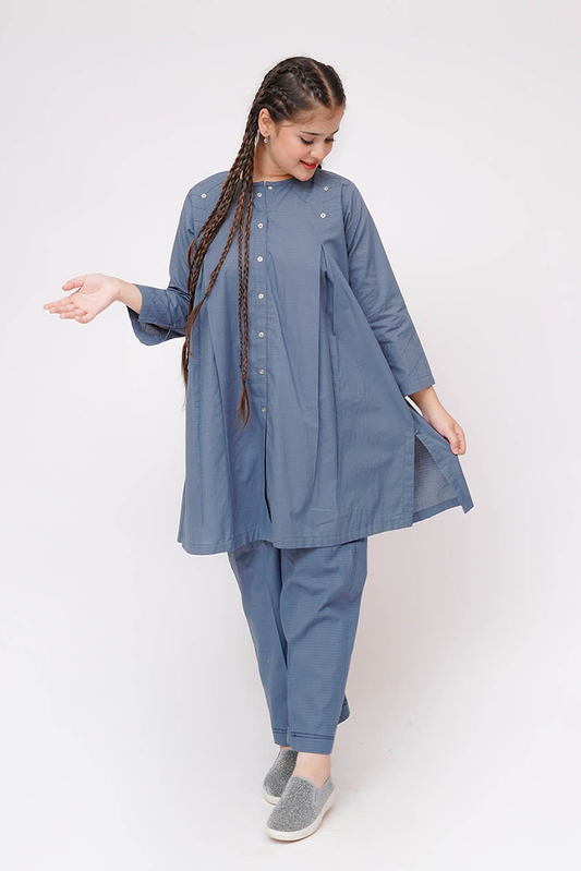 Senorita - Turquoise Blue - Casual 2 Piece Suit - GAC-03581