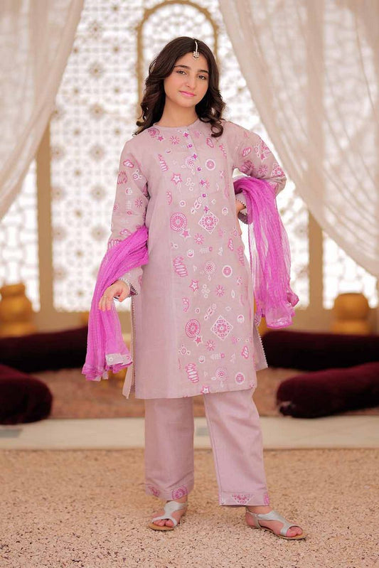 Senorita - GDD-02412 | Pink & T.Pink | Formal 3 Piece Suit | Masuri Jackurd Plain
