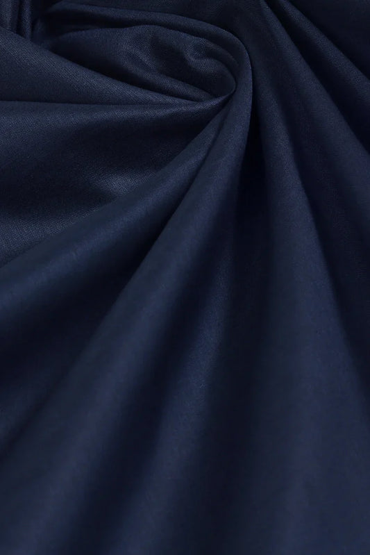 Fabrich - Premium Cotton-Lawn Unstitched Kameez Shalwar - Navy