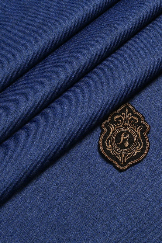 Fabrich - Men's Unstitch Poly-Wool Blend Kameez Shalwar - Denim