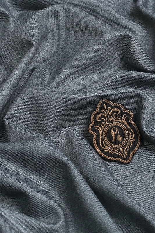 Fabrich - Men's Unstitch Poly-Wool Blend Kameez Shalwar - Gunmetal