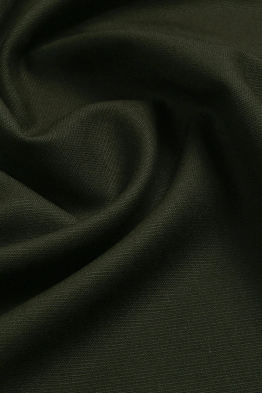 Fabrich - Men's Unstitch Self-Textured Poly Blend Kameez Shalwar - Olive