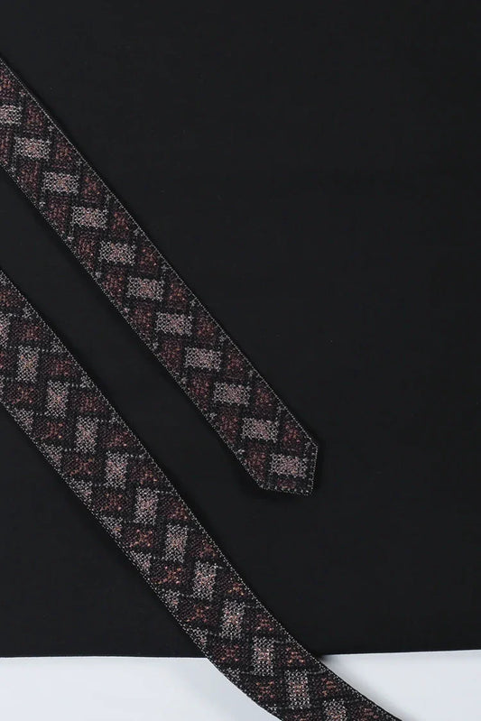 Fabrich - Men's Unstitch Embroidered Kameez Shalwar - Black