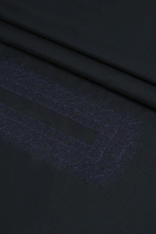 Fabrich - Cotton Thread Embroidered Kameez Shalwar - Black