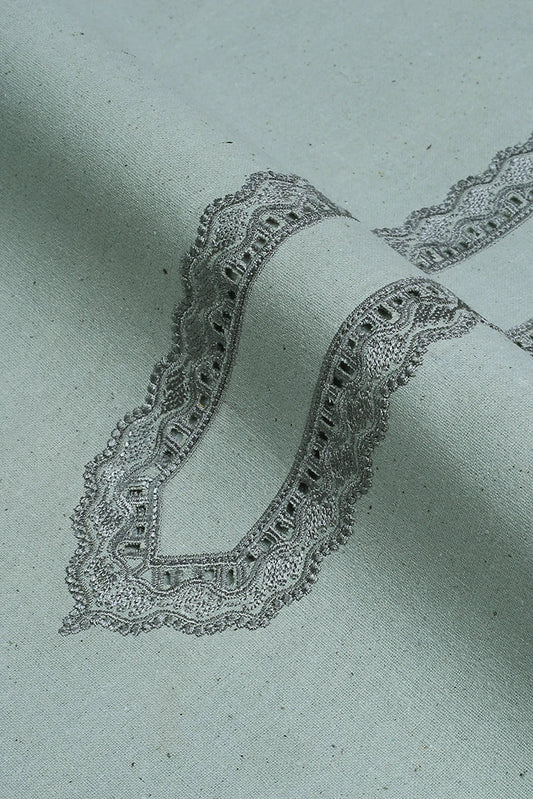 Fabrich - Men's Unstitch Embroidered Khaddar Cutwork - Nyanza