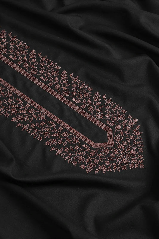 Fabrich - Black Floral Kashmiri Embroidered Kameez Shalwar