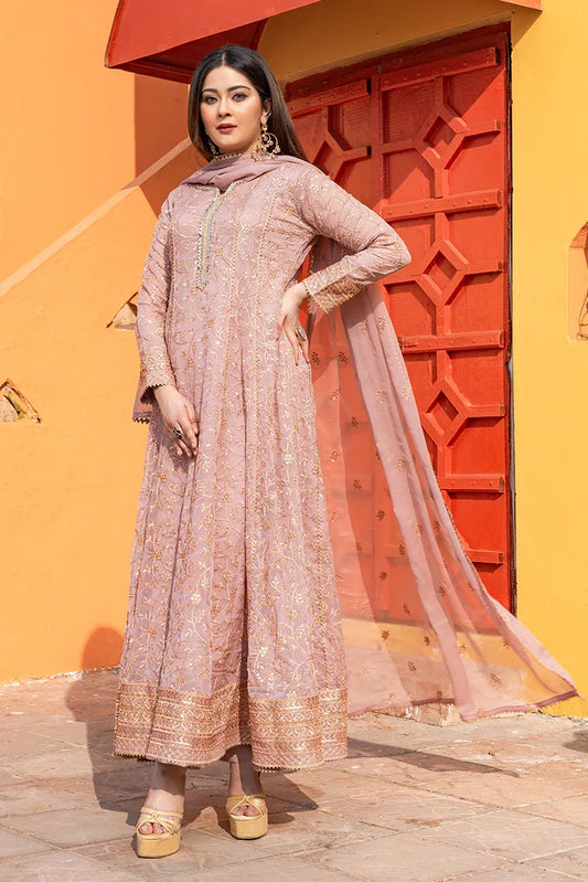 Alsiyaab - Adaa e Khaas - 3 Piece - Haani - Tea Pink
