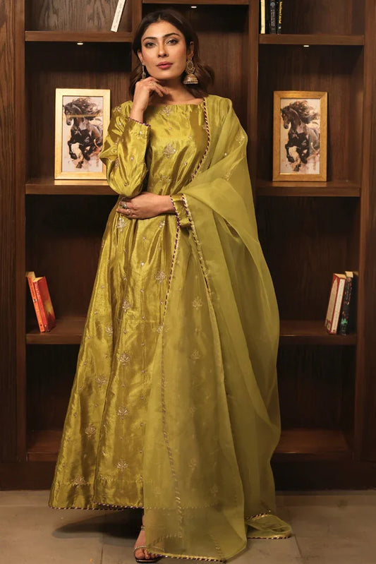 Picture of <!--ji-->Emeralds - Embroidered Silk Festive Pret - Hara - Available at Raja Sahib