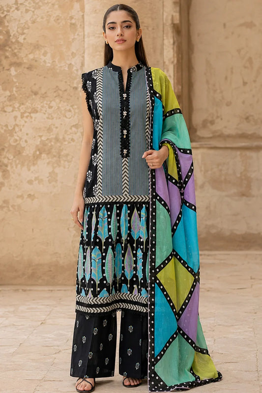 Kleren - Digital Printed Lawn - H-12 - Unstitched