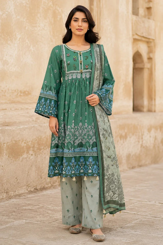Kleren - Digital Printed Lawn - H-13 - Unstitched