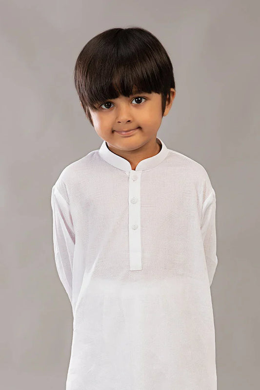 Picture of Istor - Stitched - Kids Kurta - White - IST-107 - Available at Raja Sahib
