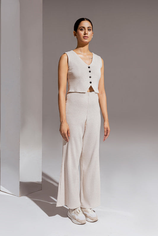 Picture of <!--mq-->The Slay Wear - Co-ord Set - Ivory Co-Ord - Available at Raja Sahib