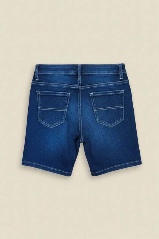 Ixample - Dark Blue Denim Short