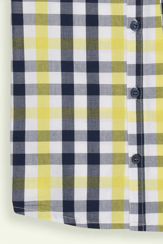Ixample - Yellow & Black Check Shirt