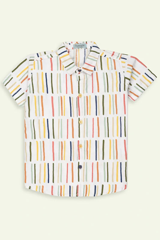 Ixample - Boys Cotton Printed Shirt