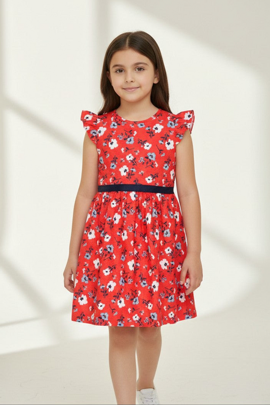 Ixample - Red Floral Dress