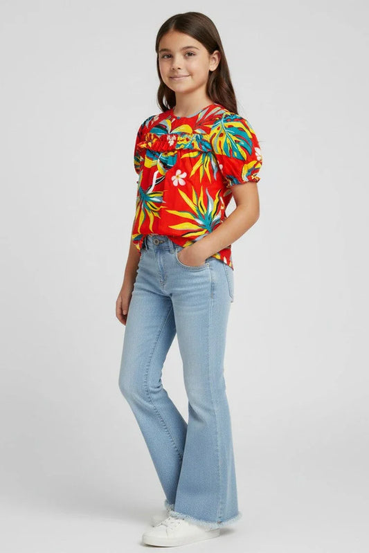 Ixample - Girls Flared Denim Jeans
