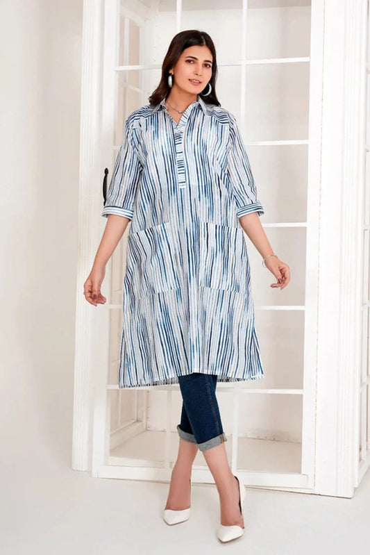 Picture of <!--aao-->Emeralds - Daily Pret Collection - Indigo Illusion - Available at Raja Sahib