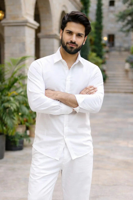 J Pardesi - Co Ord Set - White