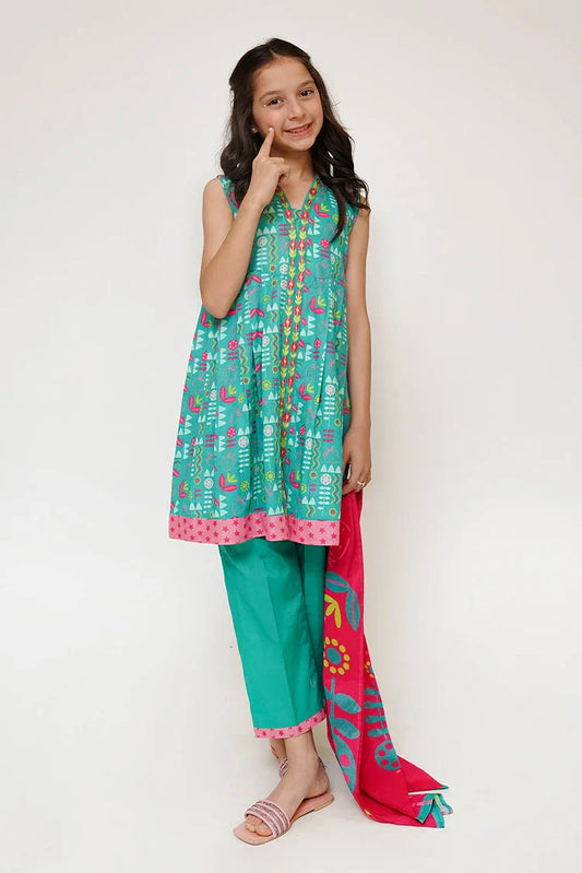 Senorita - Kids Casual Dress - Casual 3 Piece Suit - KAD-03506