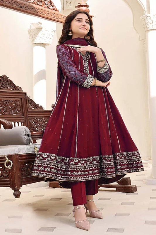 Picture of <!--bxi-->Abaan Zohan - Kashish Kids Collection - Maroon - Available at Raja Sahib