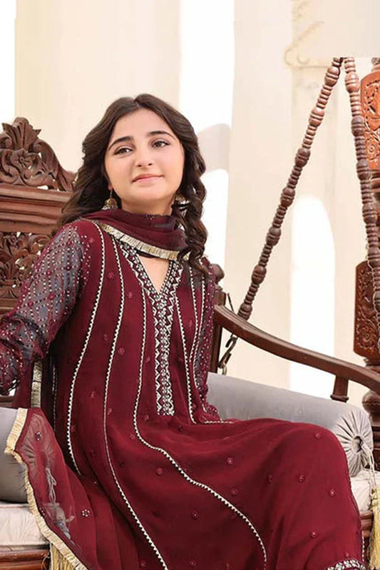 Picture of <!--bxi-->Abaan Zohan - Kashish Kids Collection - Maroon - Available at Raja Sahib