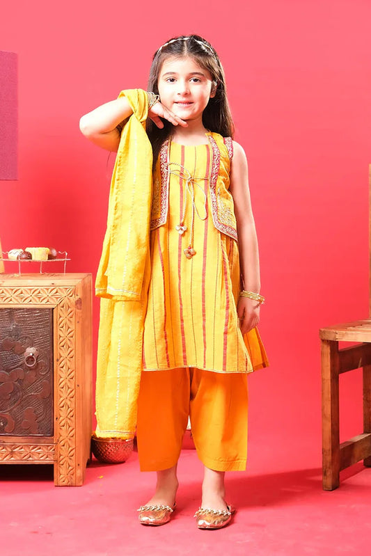 Senorita - Kids Casual Dress - Casual Plus 3 Piece Suit - KBD-03350