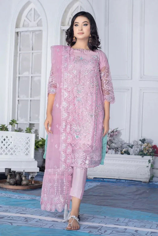 Picture of <!--bbb-->Ketifa - Formals Unstitched Collection - Precious Pink - Available at Raja Sahib