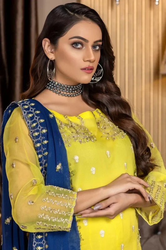 Picture of <!--bmd-->Ketifa - 3 PC Luxury Unstitched Collection - Trendy Patels - Available at Raja Sahib