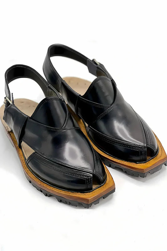 Khan's Wear - Norozi Chappal - Black