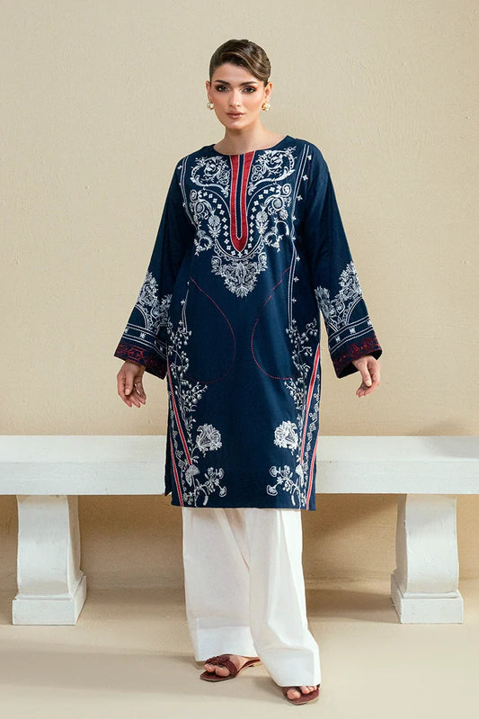 Kaanthaa - Cambric Stitched - 2 Piece - Kep-02 - Navy