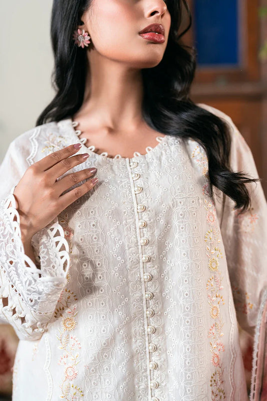 Kaanthaa - Unstitched Embroidered Suit - 3 Piece - Nargis