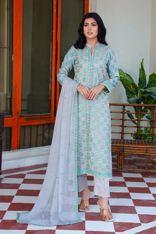 Picture of <!--aje-->Threads & Weaves - Karandi 3 PC Embroidered Collection - KR24103 - Available at Raja Sahib