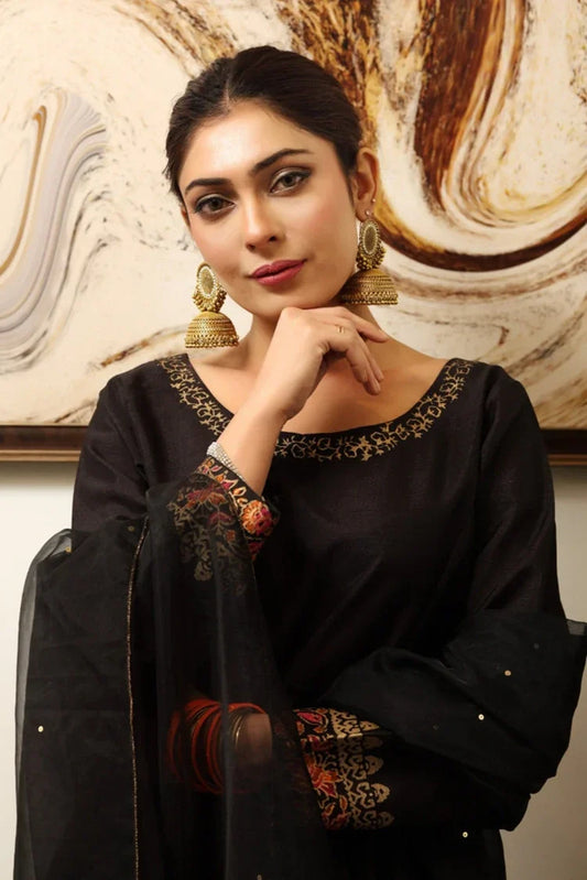 Picture of <!--xx-->Emeralds - Block Printed Festive Pret - Kala Jora - Available at Raja Sahib