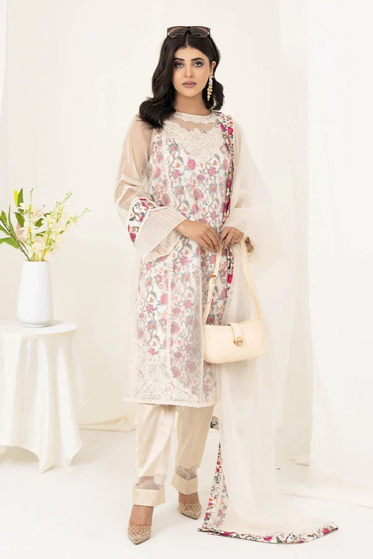 Picture of Zaib un Nisa - Lavender Luxe Pret - Fuchsia - Available at Raja Sahib