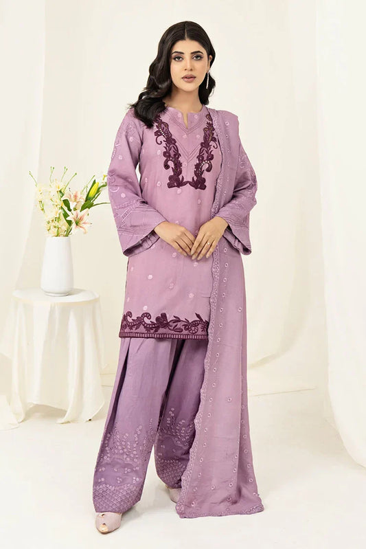 Picture of Zaib un Nisa - Lavender Luxe Pret - Crocus - Available at Raja Sahib